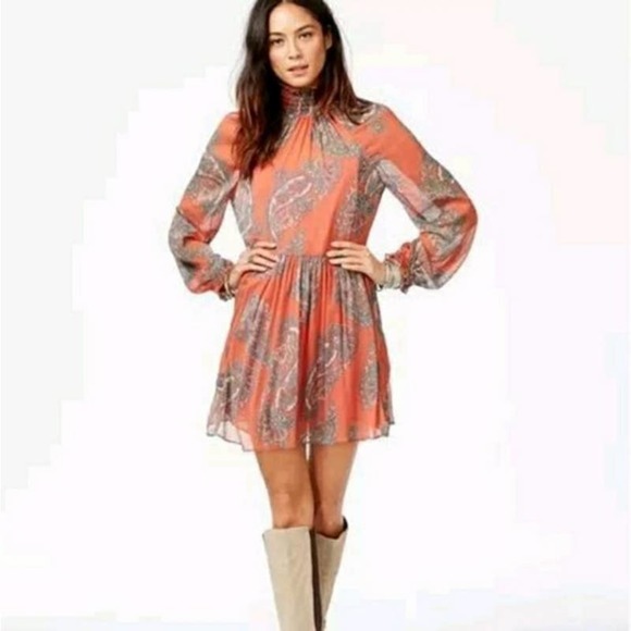 Maeve Dresses & Skirts - Free People Women's Size M Coral Comb Pink Blouse